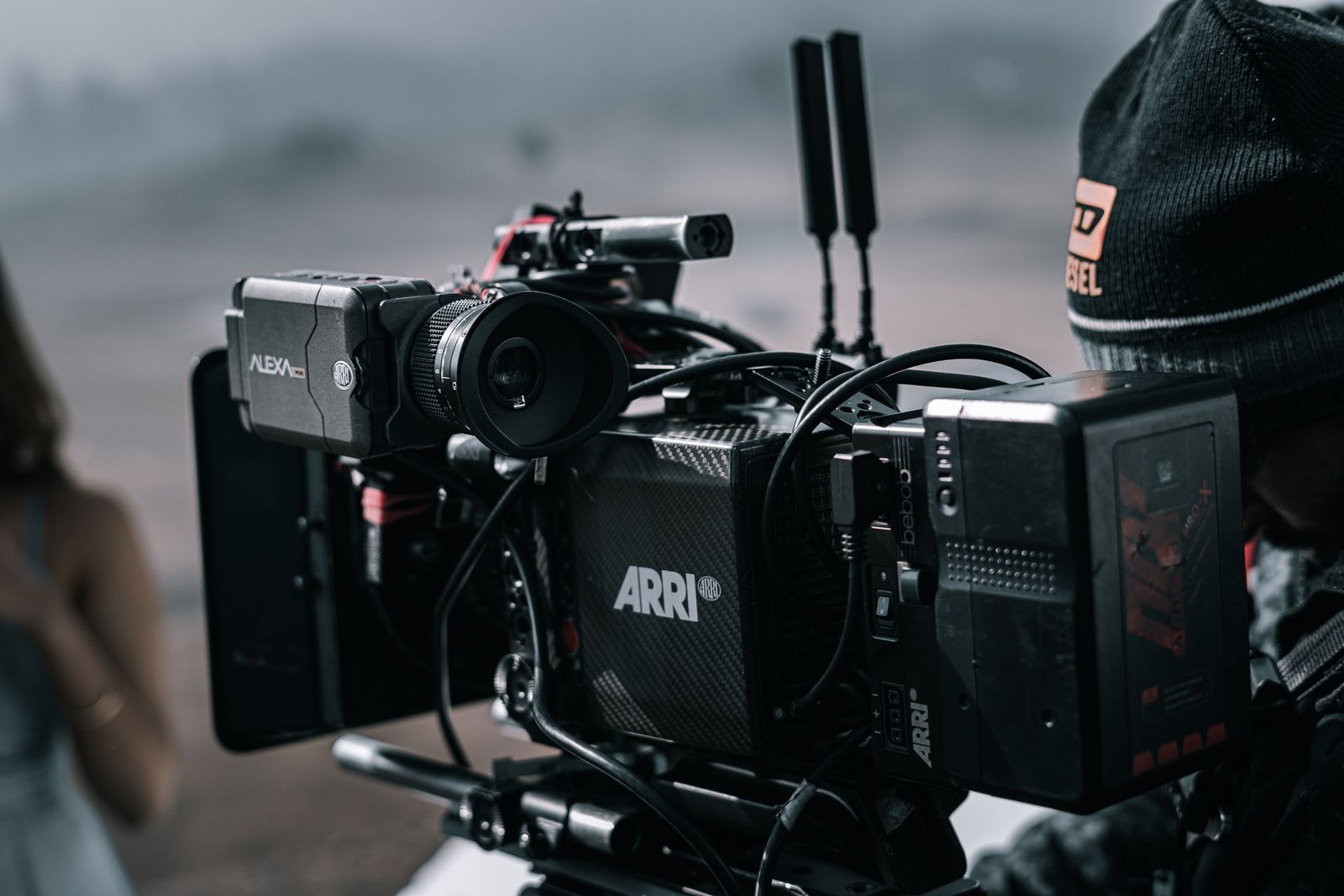 Filmset mit Kameraequipment